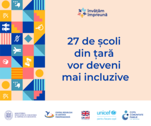 Educație pentru toți: 27 de școli vor fi sprijinite să devină mai incluzive